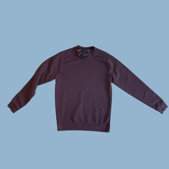 Denim & Flower Ricky Singh Purple Pullover Sweatshirt Small - Picture 4 of 7